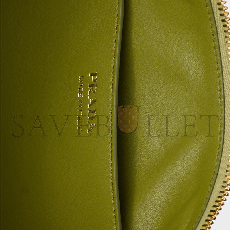 PRADA DEMI-LUNE LARGE LEATHER SHOULDER BAG 1BC255 (42*19.5*8.5cm)